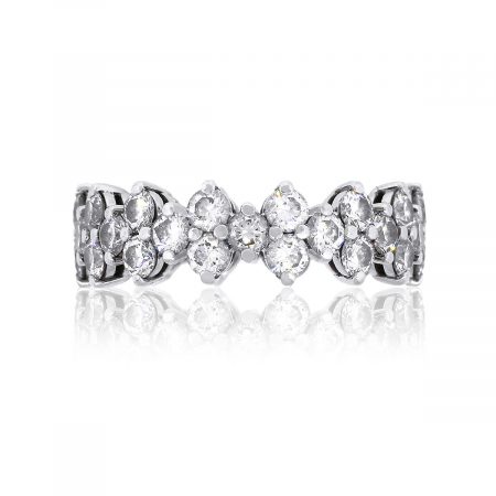 Tiffany & Co. Platinum 2.49ctw Diamond Eternity Band Ring