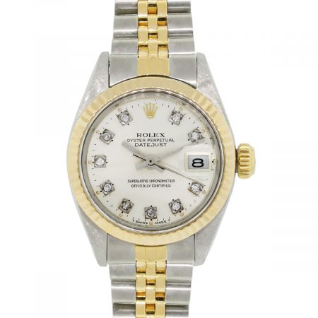 Rolex 6916 Datejust Two Tone Silver Diamond Dial Ladies Watch