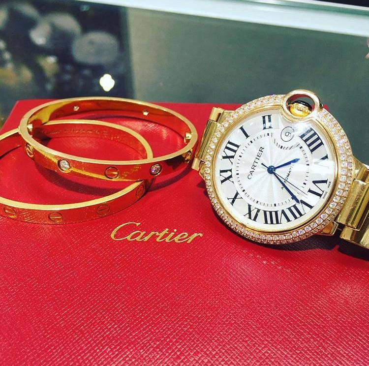 cariter watches and love bracelets 