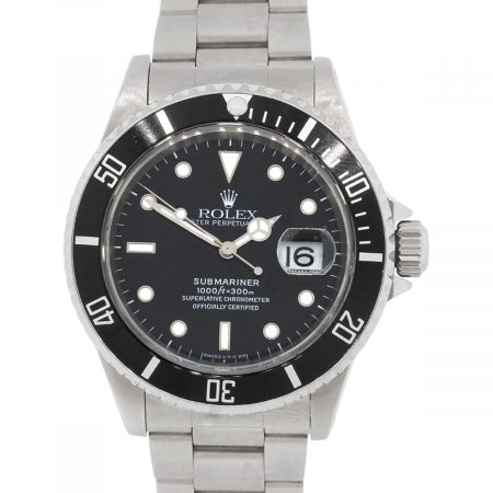 Rolex 16610 Submariner Black Dial Black Bezel Stainless Steel Watch