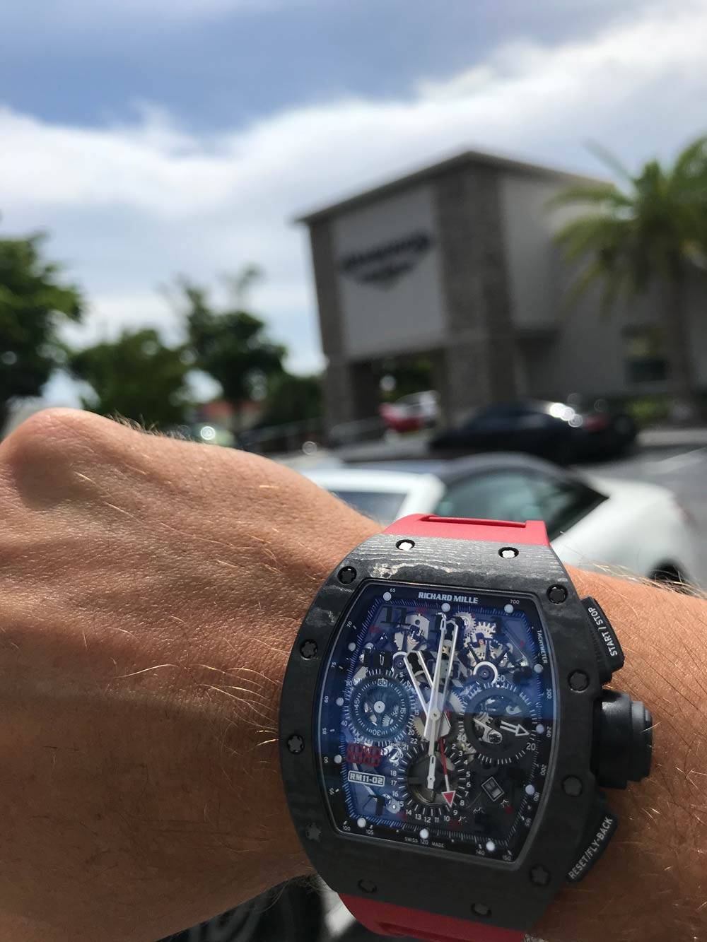 Black richard shop mille watch