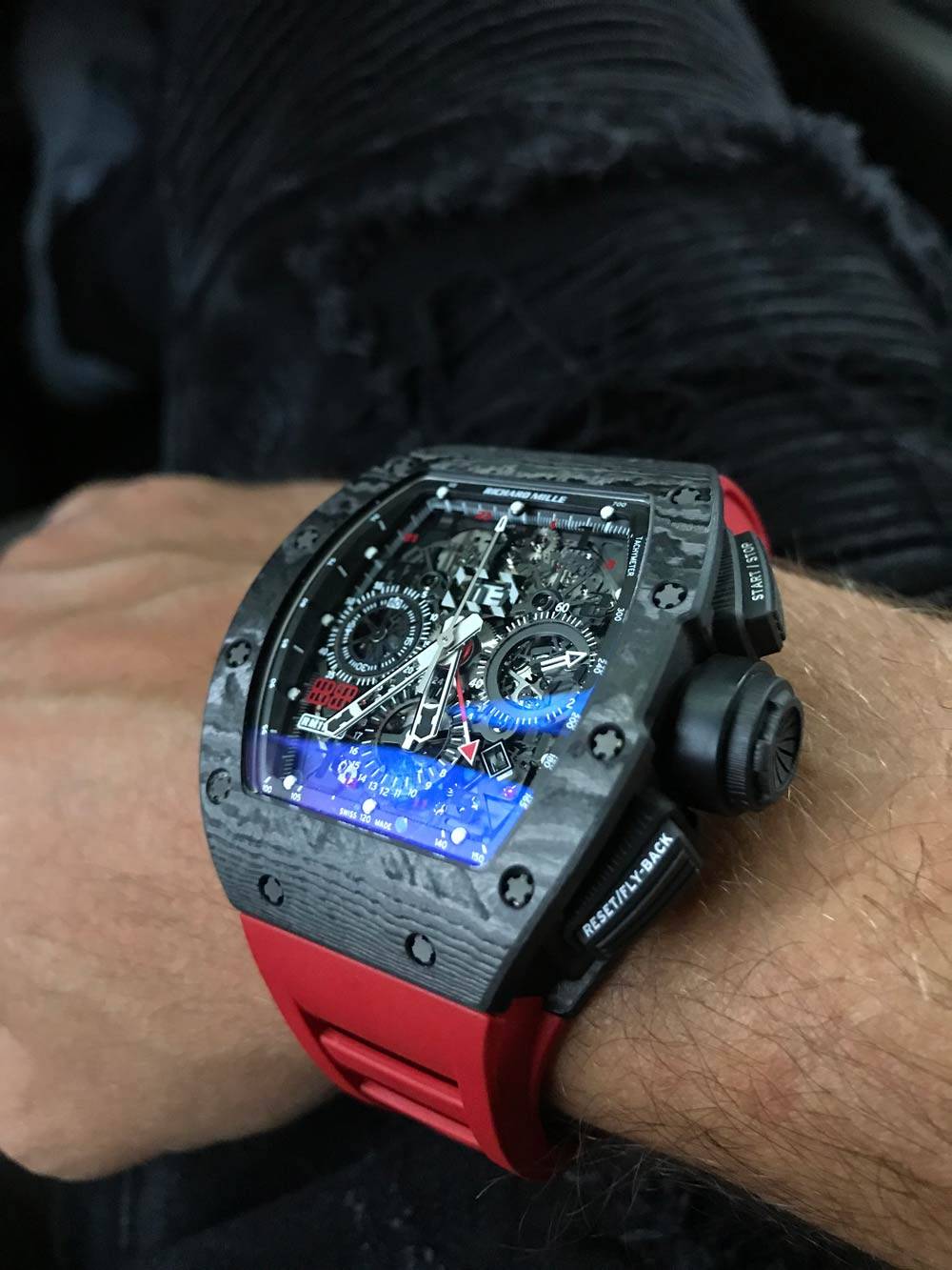 Richard mille black on sale red