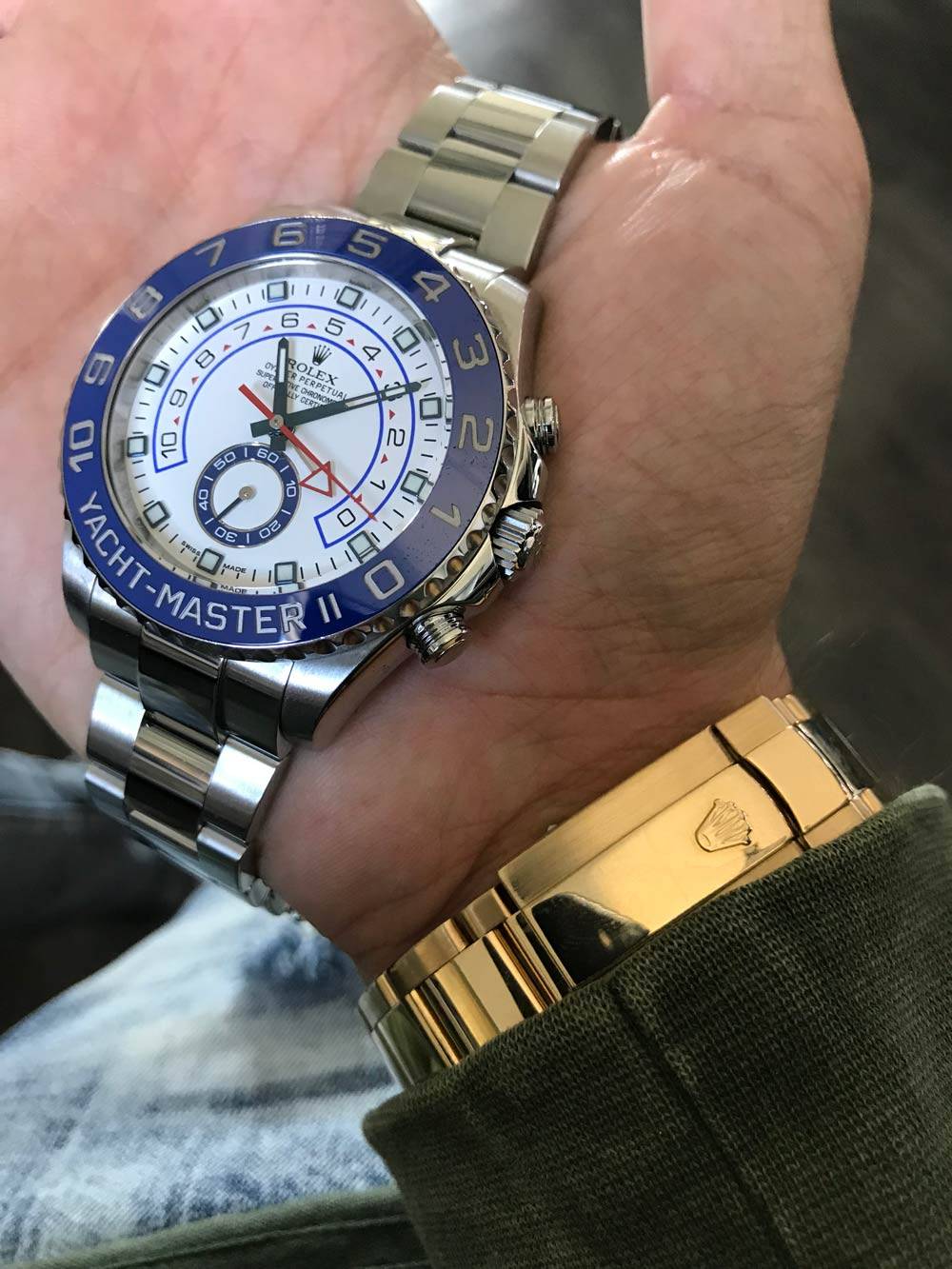 rolex yacht master 2 stainless