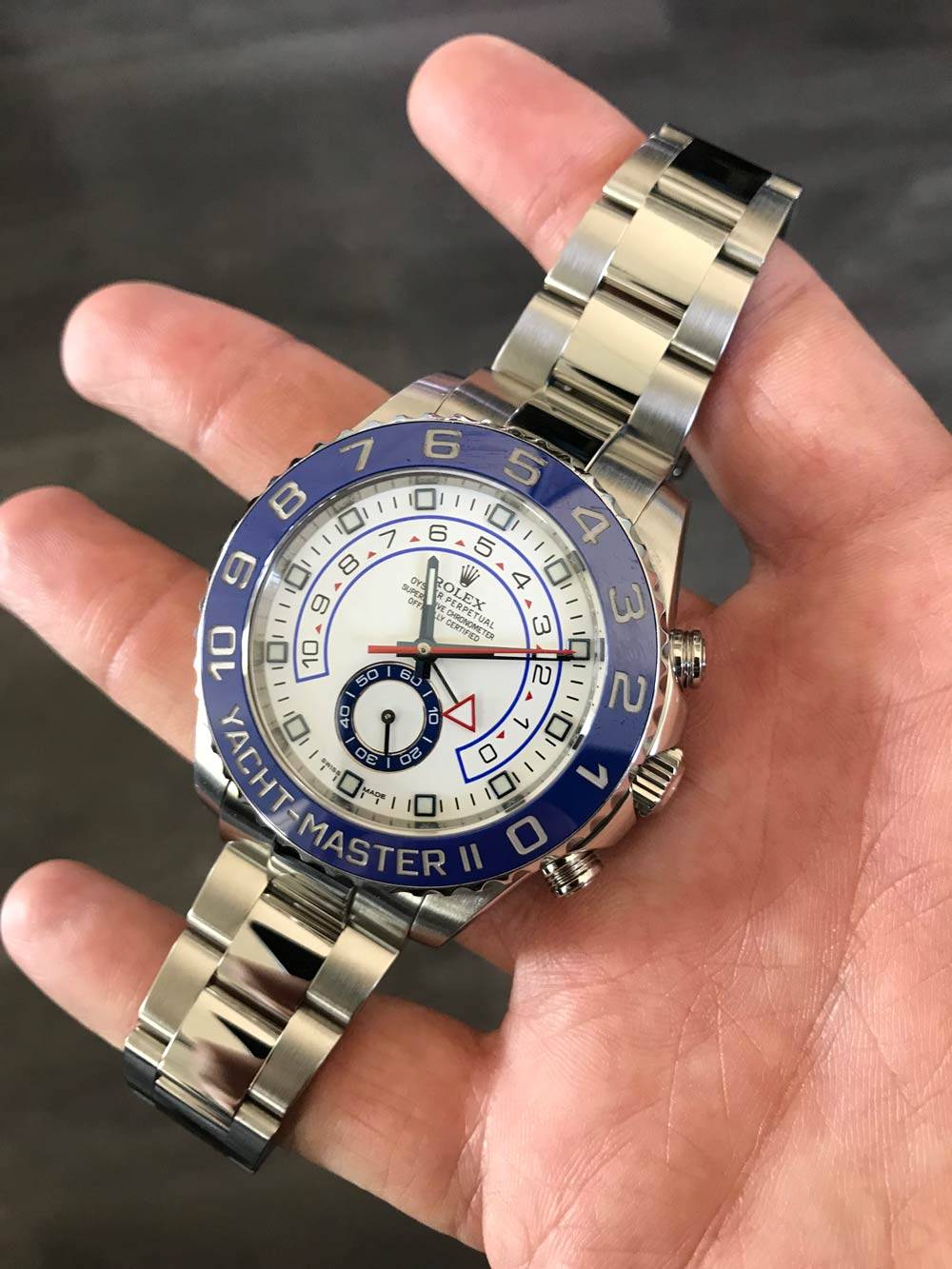 rolex yacht master 2 size