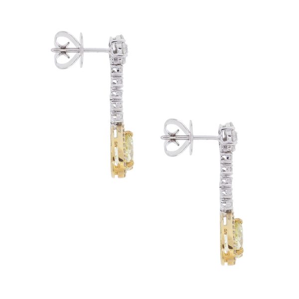 two tone gold diamond earrings boca