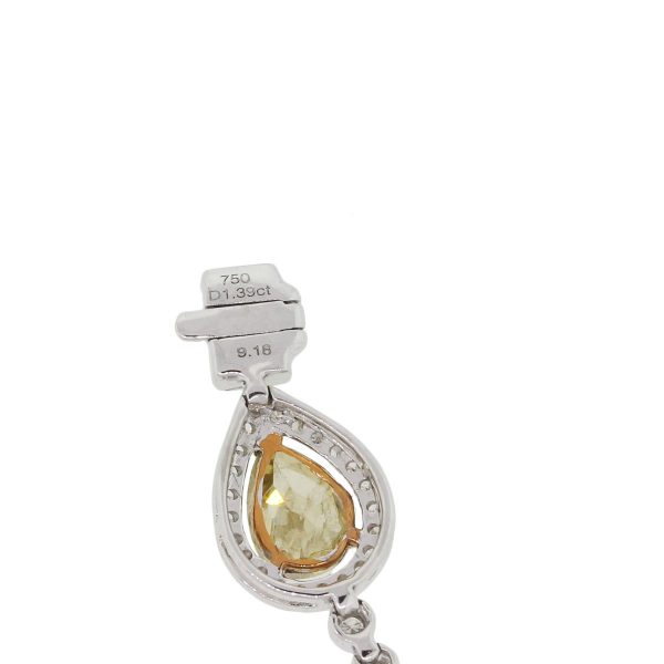 pear shape diamond bracelet