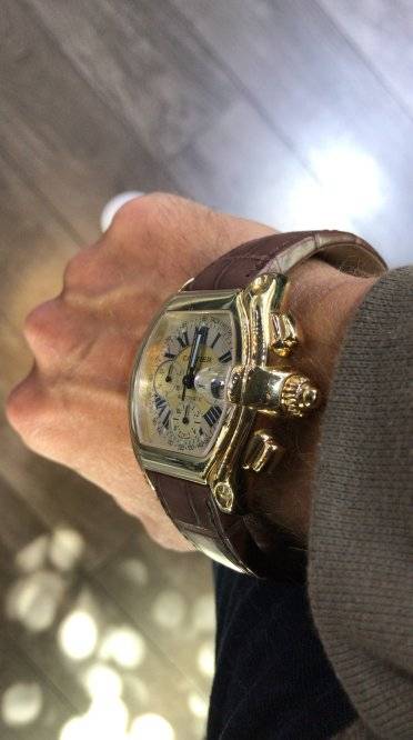 Cartier Roadster Yellow Gold Chronograph W62021Y3