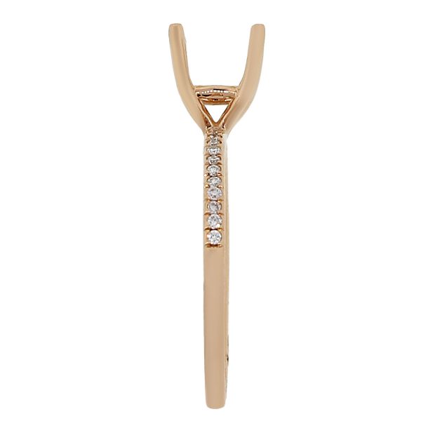 rose gold ring mounting