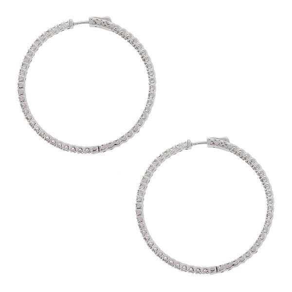 extra large diamond hoop earrings