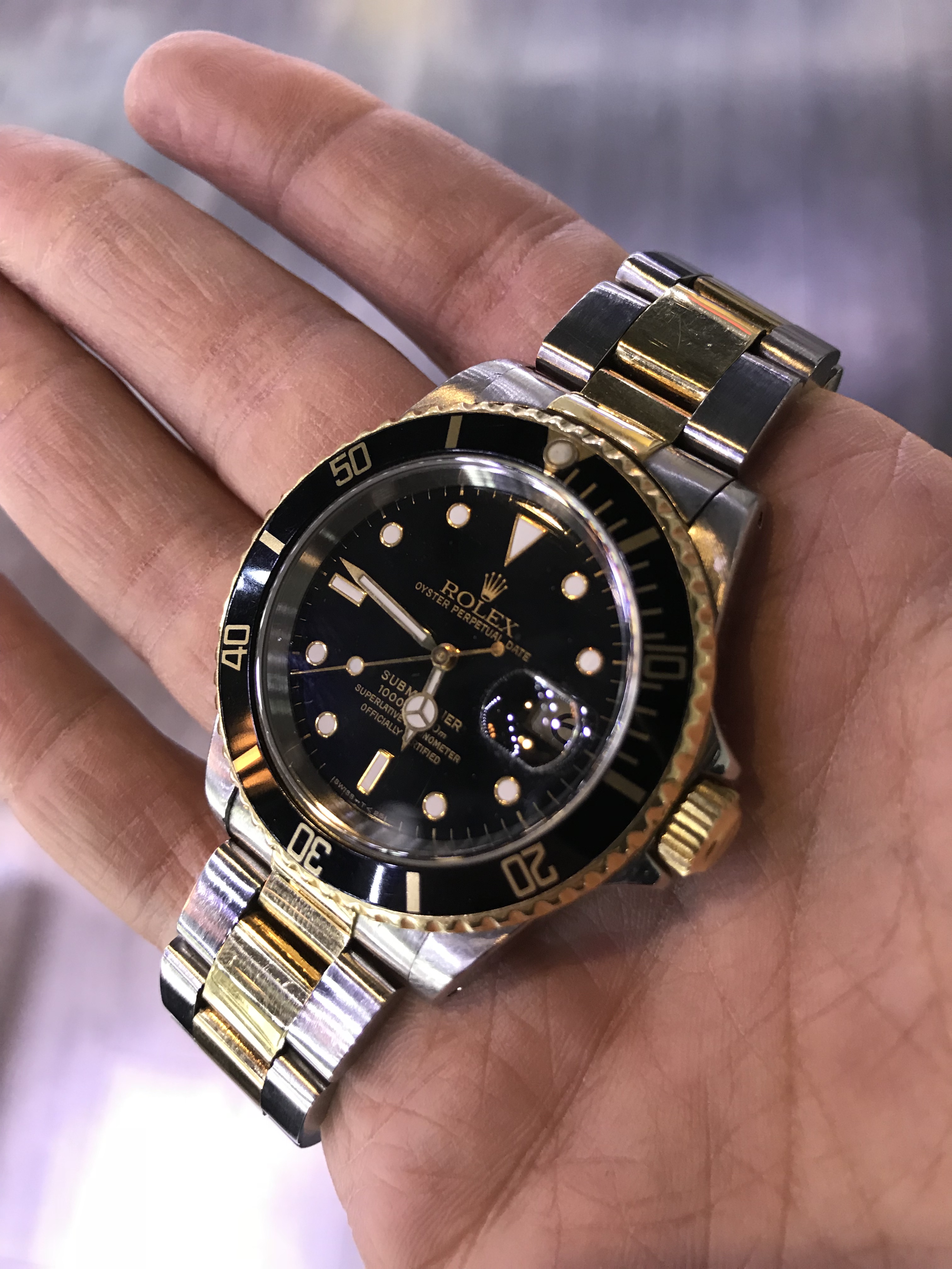 Rolex Two Tone Submariner oyster steel bracelet
