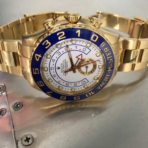 pre owned yellow gold yachtmaster with whitedial 16628