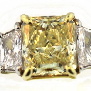 Yellow Diamond Engagement RIng, yellow diamond boca raton, raymond lee jewelers