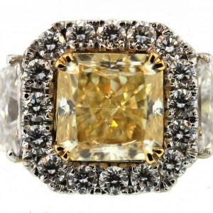 Yellow Diamond Halo Engagement Ring, yellow diamond engagement ring boca raton