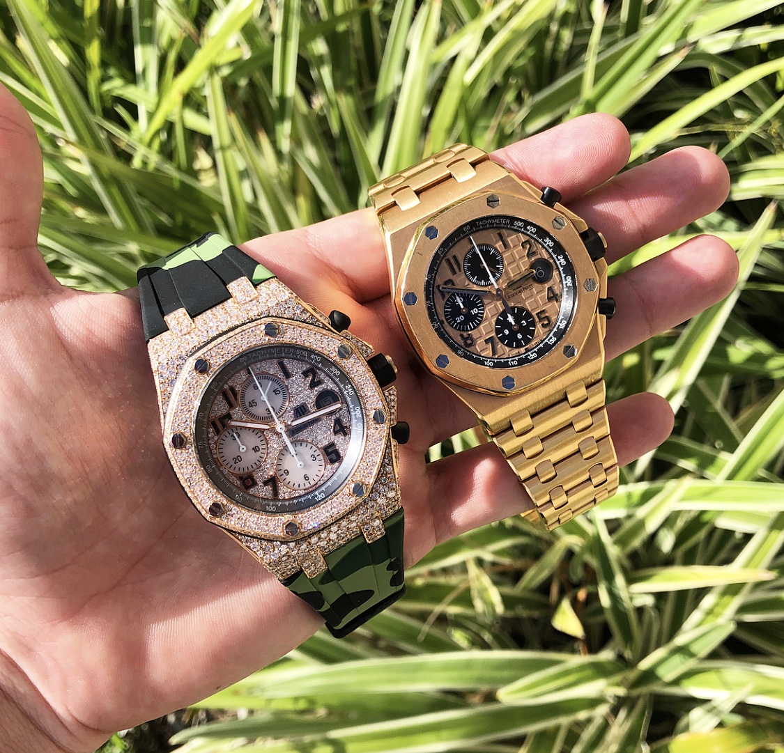 audemars piguet and rolex daytona rose gold watches