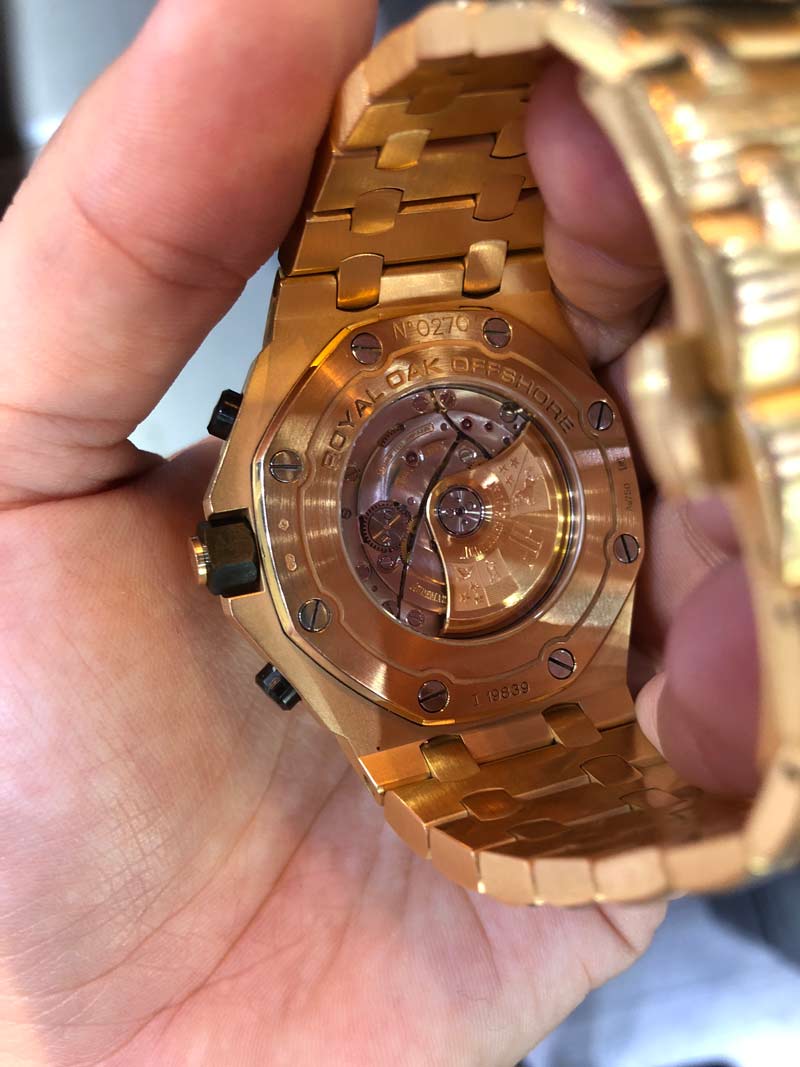 AP Brick Watch Review  All Gold Audemars Piguet Offshore