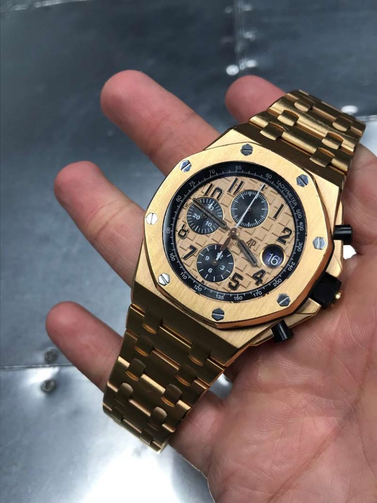 ap gold chronograph