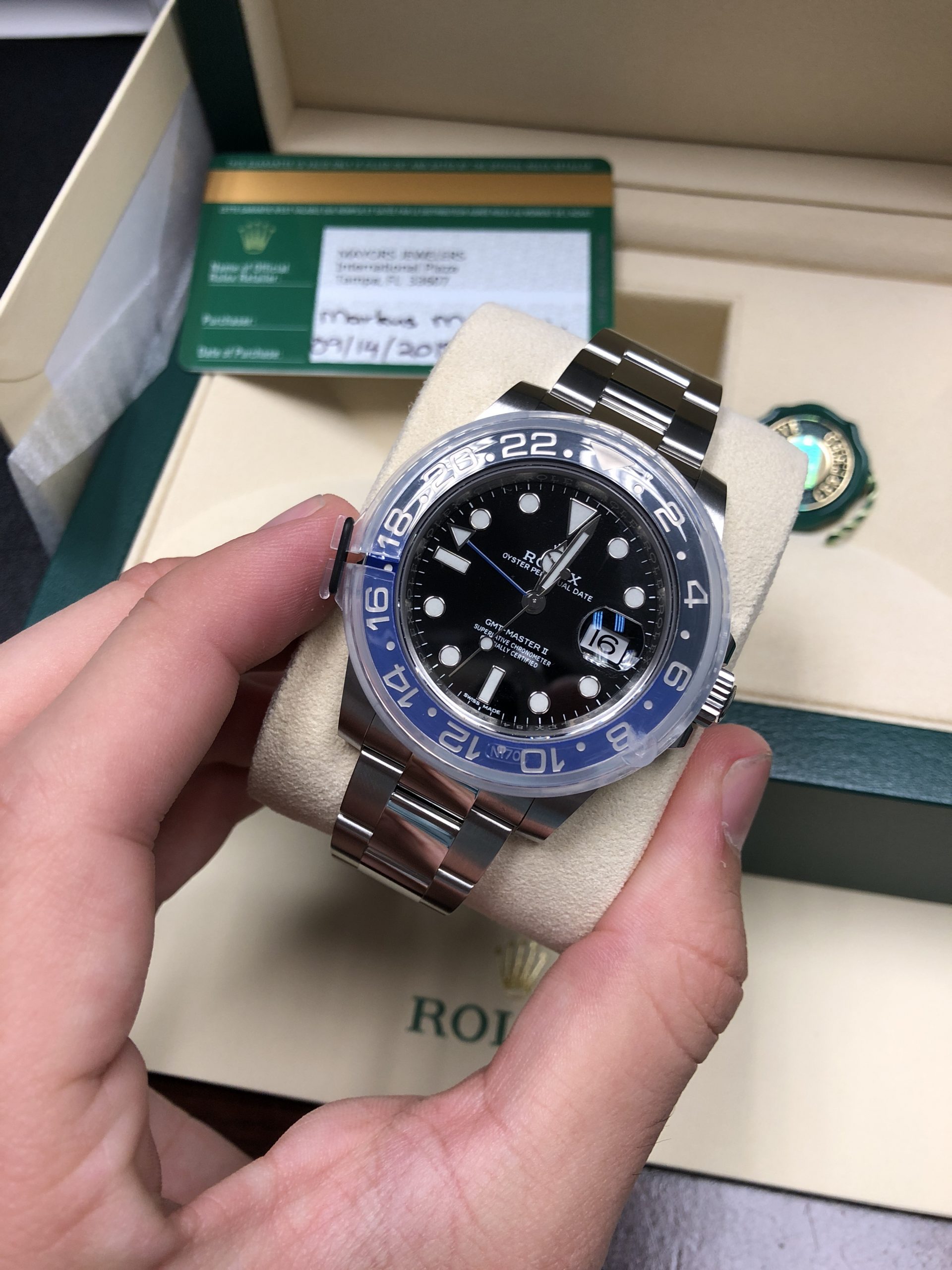 Rolex GMT Master II 116710 Black & Blue Batman Mens Watch