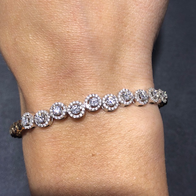 gemstone diamond bracelet