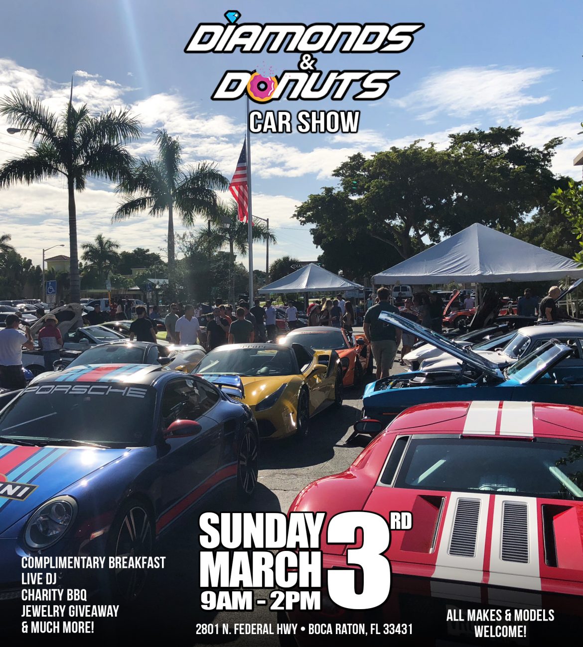 march 3rd diamonds and donuts car show