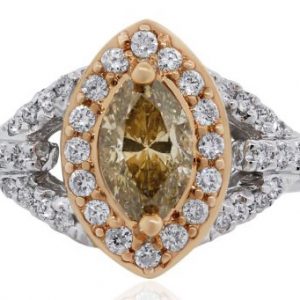 marquise cut vintage style ring