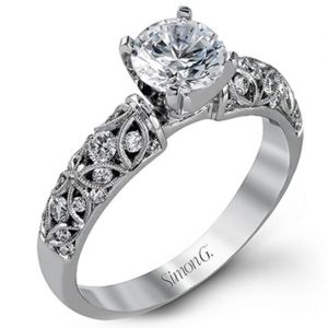 prong setting vintage engagement ring
