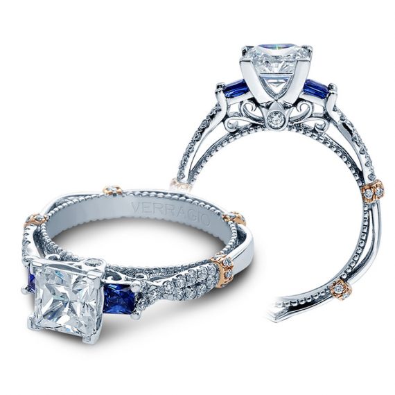 sapphire verragio engagement rings