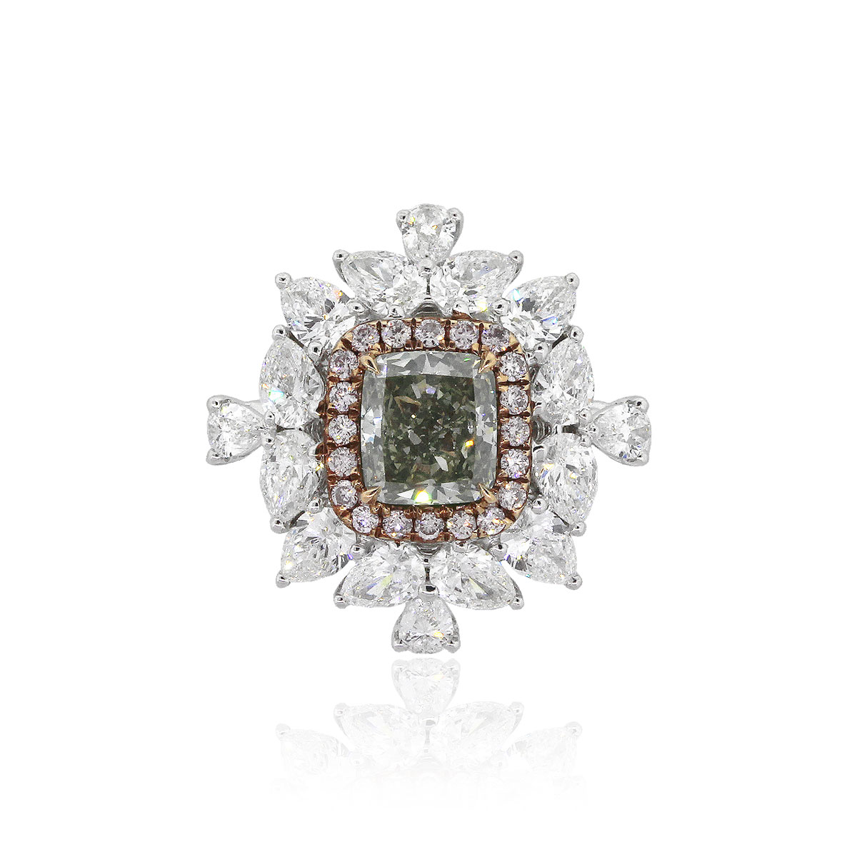 Halo Engagement Ring | Natural 2.75 Ct J VS2 GIA – Kingofjewelry.com