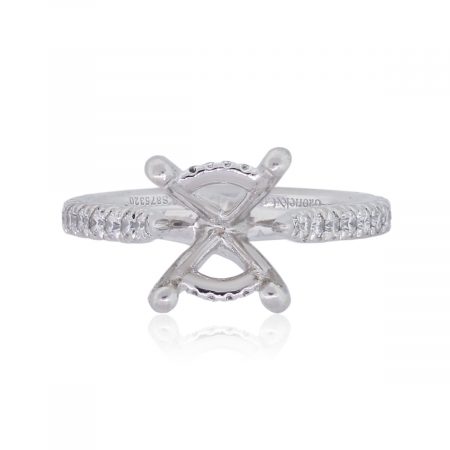 Gabriel & Co. Platinum 0.39ctw Diamond Engagement Ring Mounting