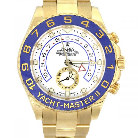 Rolex 116688 Yacht-Master II 18k Yellow Gold White Dial Watch