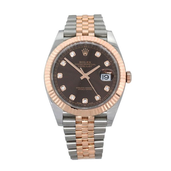 Rolex 126331 Datejust 18k Two Tone Chocolate Dial 41mm Watch