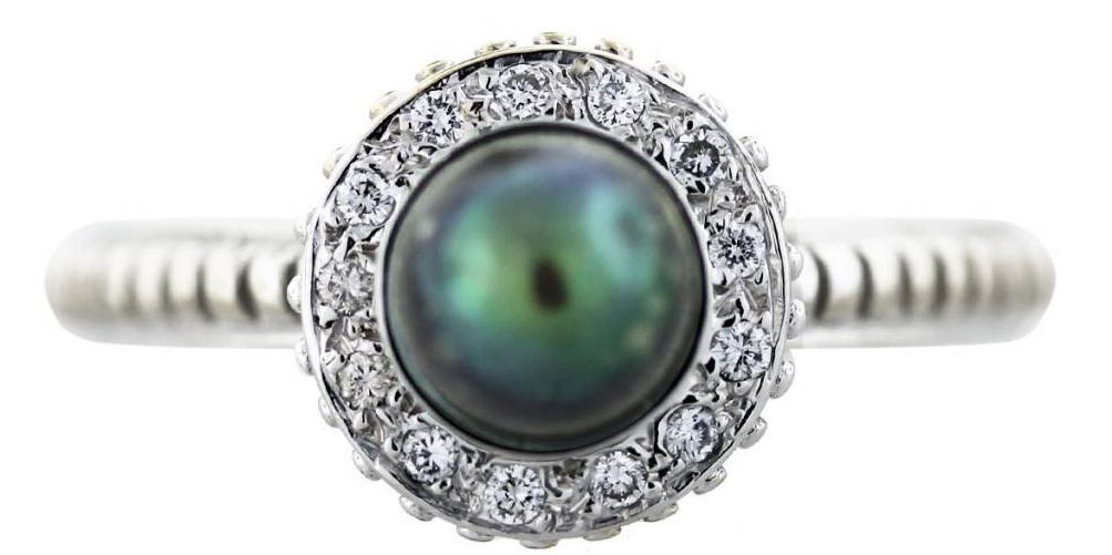 vintage inspired pearl ring
