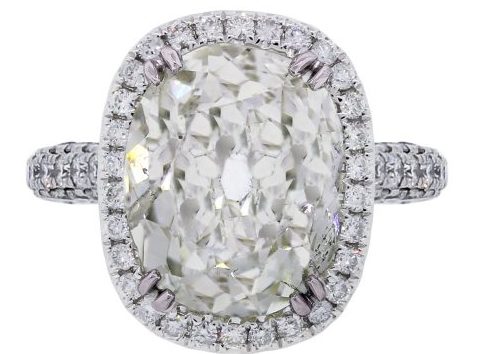 edwardian style diamond ring