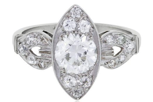 marquise vintage style ring