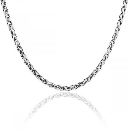 David Yurman Sterling Silver Small Wheat Chain Necklace