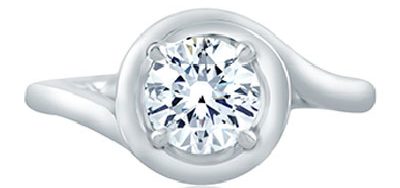 minimalist diamond rings