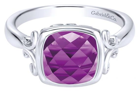 simple gemstone engagement rings