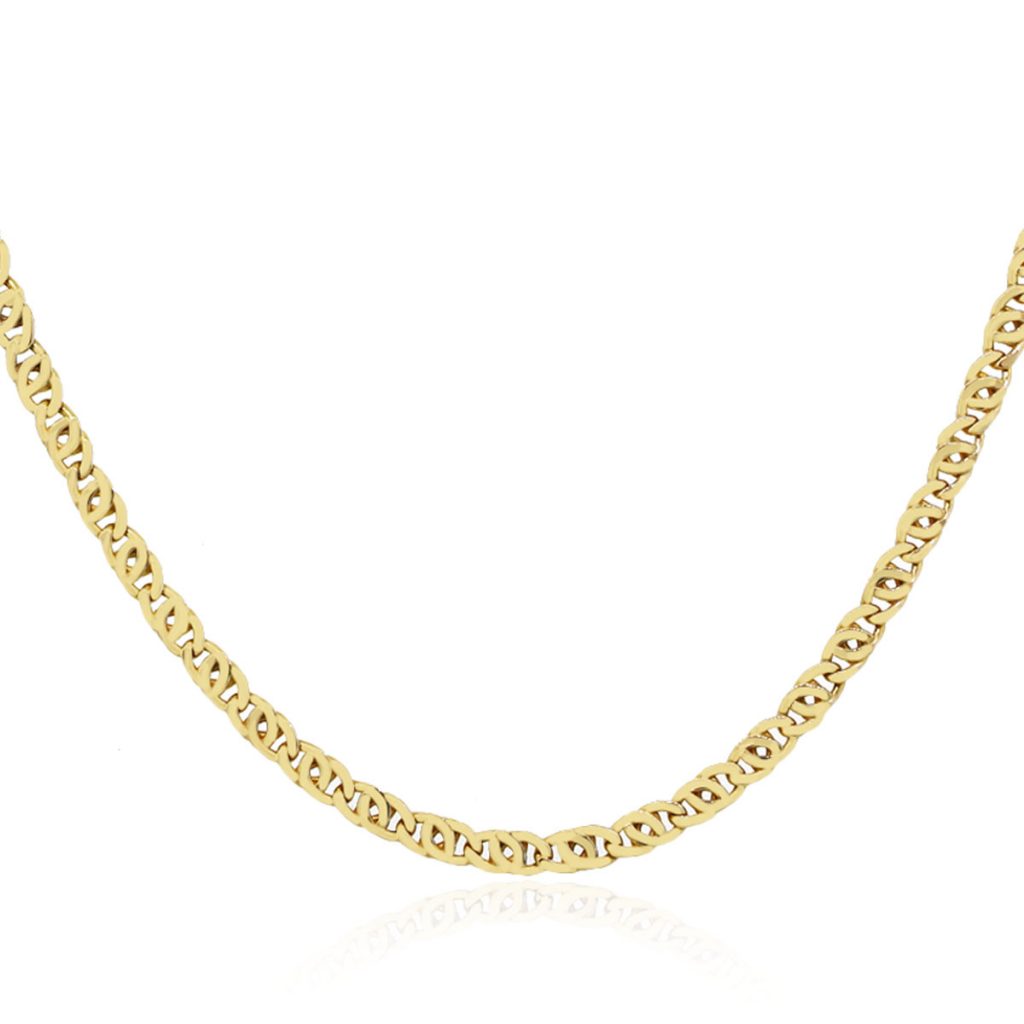 10k Yellow Gold Mariner Link Necklace