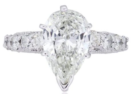 best tear drop diamond engagement rings