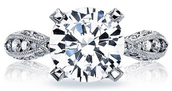 round brilliant diamond engagement ring