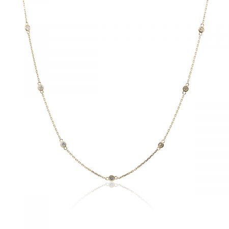 14k Yellow Gold 0.60ctw Diamonds by The Yard Necklace