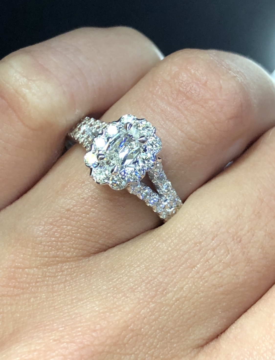 spring wedding engagement ring