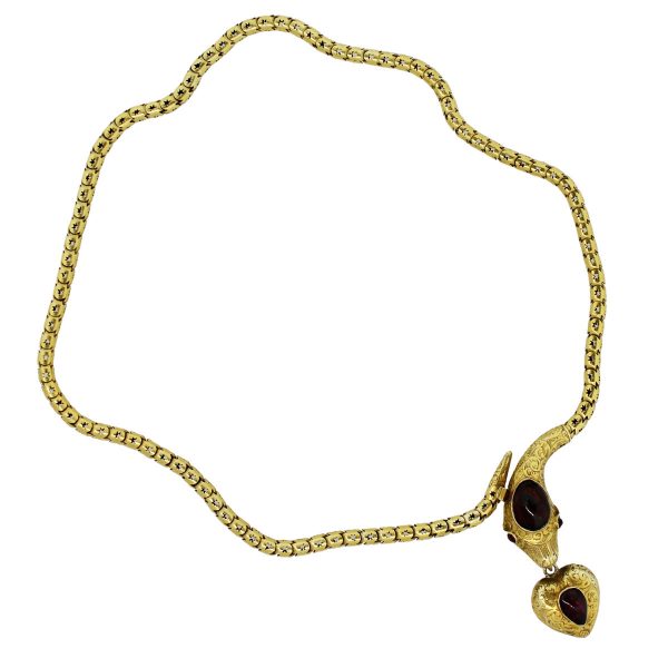 snake gold necklace