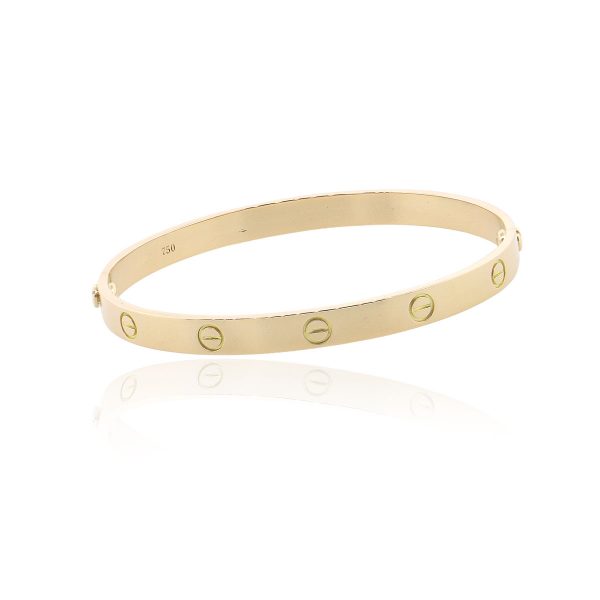 Cartier 18k Yellow Gold Size 20 Love Bangle Bracelet
