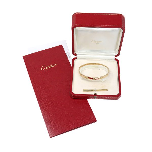 Cartier 18k Yellow Gold Size 20 Love Bangle Bracelet