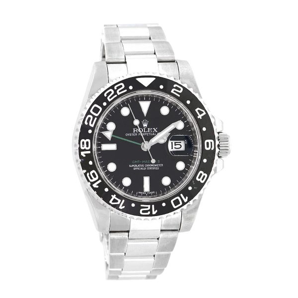 Rolex 116710 GMT Master II Stainless Steel Black Dial Watch