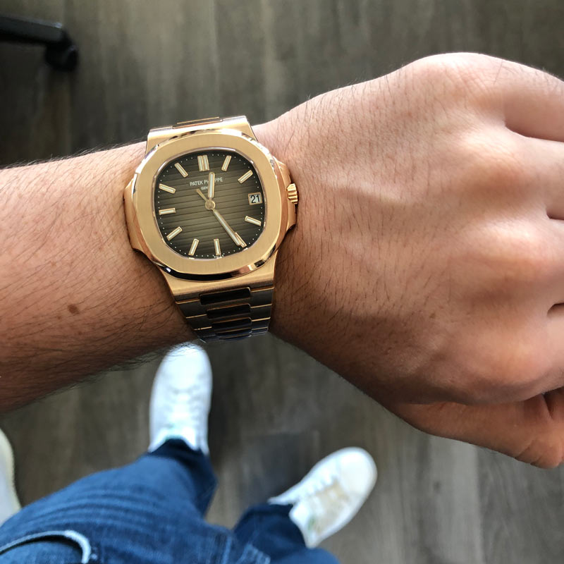 Patek 5711R Review 18K Rose Gold Nautilus Sports Watch For Sale