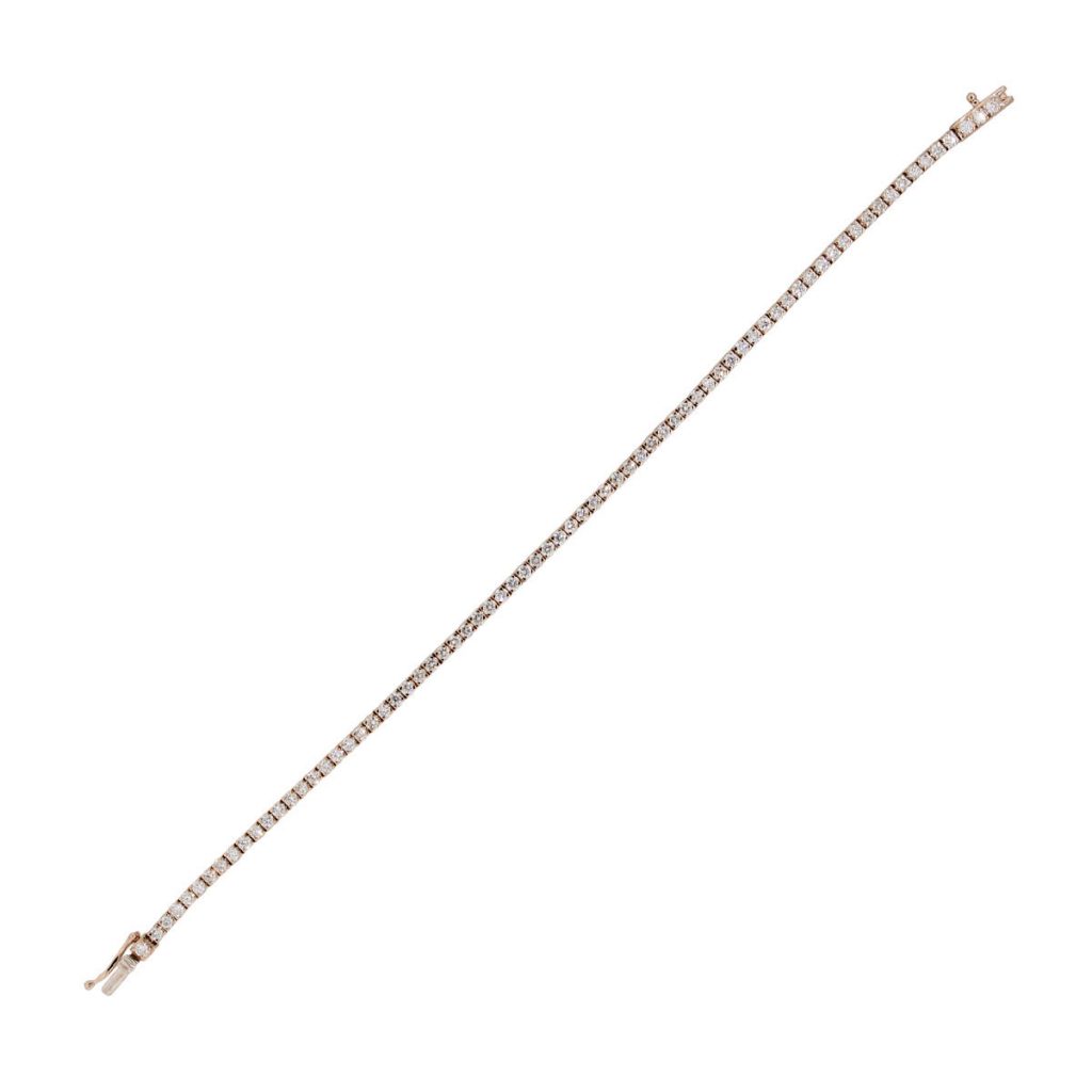 thin diamond tennis bracelet