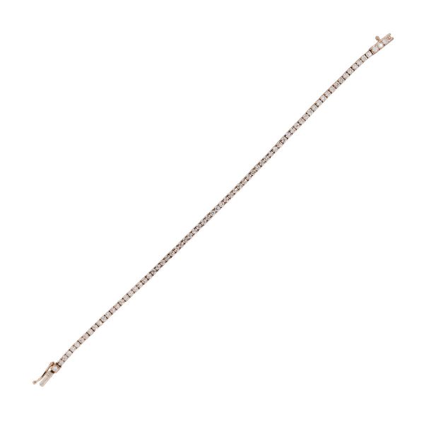 thin diamond tennis bracelet