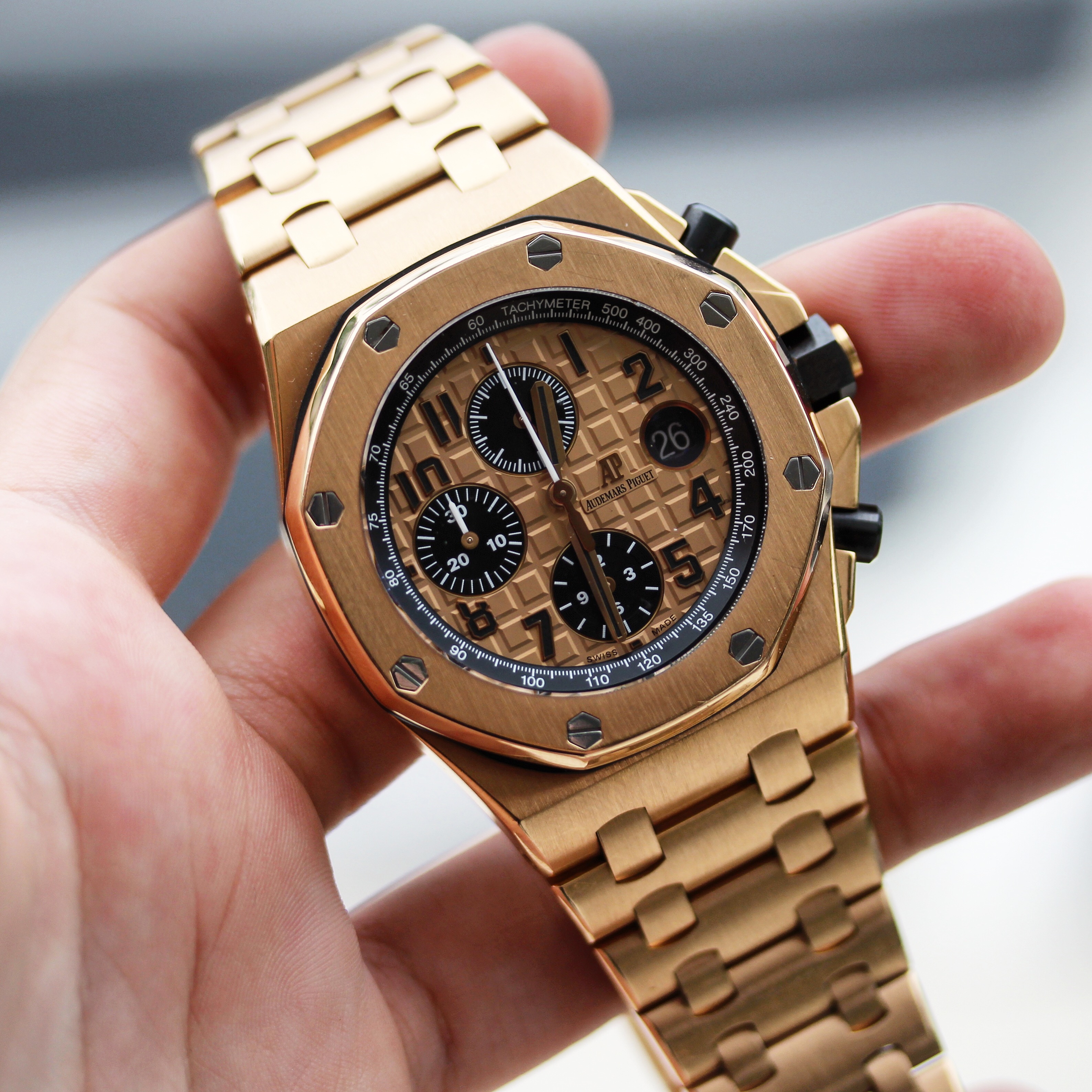 used luxury watches audemars piguet brick gold
