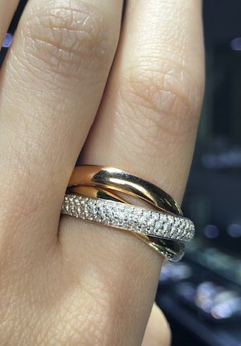 cartier inspired trinity ring